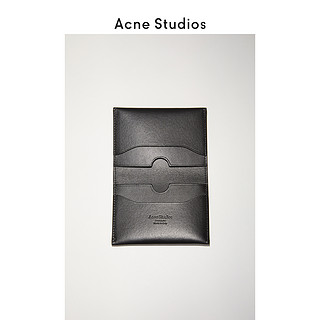 Acne Studios 2020新款黑色简约迷你牛皮双折卡包 CG0099-900