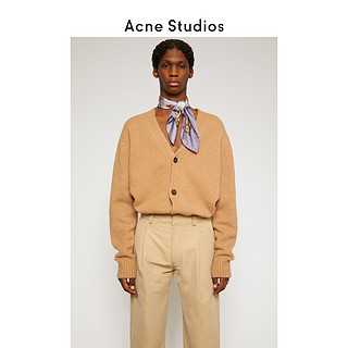 Acne Studios 2020秋冬新款宽松棕色针织V领开衫外套 B60144-ADV