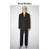AcneStudios 2020秋冬新款黑色宽松双排扣西装外套女 AH0104-900