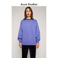 Acne Studios 2020秋冬新款紫色宽松圆领套头提花卫衣 BI0078-ADF