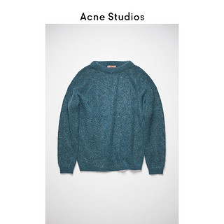 Acne Studios 2020秋冬新款蓝绿色宽松休闲圆领毛衣 A60195-AAJ