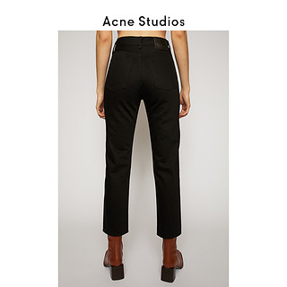 Acne StudiosMece Forever Black黑色九分直筒牛仔裤 A00156-AJB