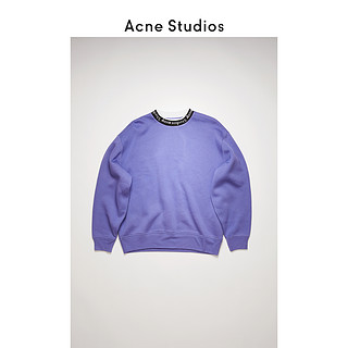 Acne Studios 2020秋冬新款紫色宽松圆领套头提花卫衣 BI0078-ADF