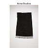 Acne Studios Canada New 黑色简约流苏加大羊毛围巾 CA0102-900