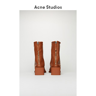 Acne Studios2020早秋新款羊皮袜靴气质粗跟皮靴女 AD0313-CEK