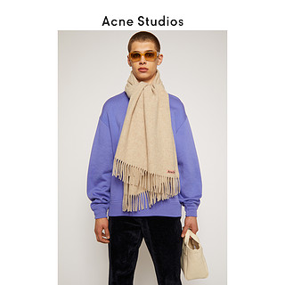 Acne Studios Canada New 燕麦色百搭羊毛流苏围巾 CA0102-633