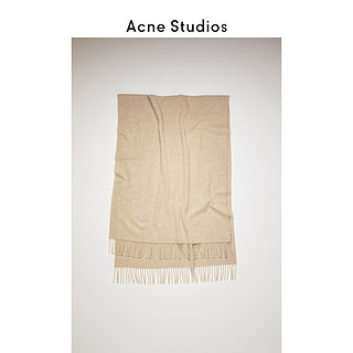 Acne Studios Canada New 燕麦色百搭羊毛流苏围巾 CA0102-633