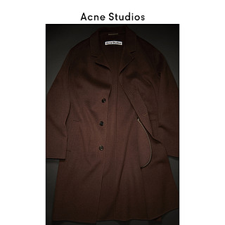 Acne Studios 2020秋冬新款男士宽松长款双面羊毛大衣 B90412-CA8