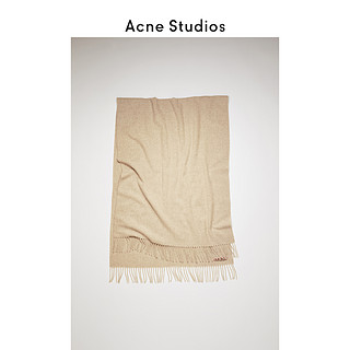 Acne Studios Canada New 燕麦色百搭羊毛流苏围巾 CA0102-633