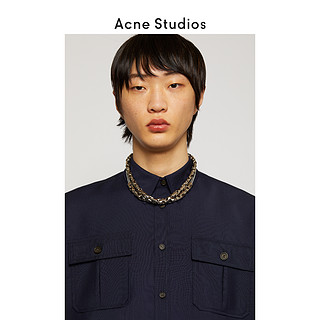 Acne Studios 2020秋冬新款海军蓝贴袋长袖衬衫男士 BB0289-BG3