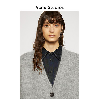 Acne Studios 2020秋冬新款马海毛混纺长款开衫外套女 A60181-BIS