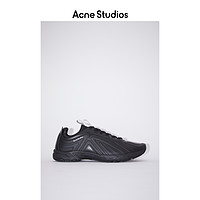 Acne Studios N3W 2020秋冬新款黑色皮革跑步运动鞋男 BD0139-900