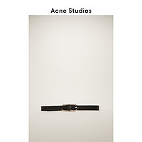 Acne Studios 2020早秋新款黑色牛皮革徽标插扣皮带 A80037-900