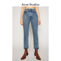 Acne Studios 2020秋冬新款简约高腰九分直筒牛仔裤女 A00207-863