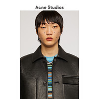 Acne Studios 2020秋冬新款黑色机车羊皮工装夹克外套B70074-900