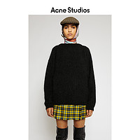 Acne Studios 秋冬新款休闲黑色简约宽松长袖圆领毛衣 A60195-900