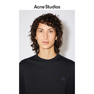 Acne Studios2021早春新款FACE黑色休闲短袖笑脸T恤 CL0085-900