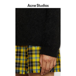 Acne Studios 秋冬新款休闲黑色简约宽松长袖圆领毛衣 A60195-900