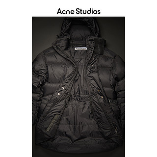 Acne Studios 2020秋冬新款黑色宽松保暖连帽羽绒服男 B90433-900