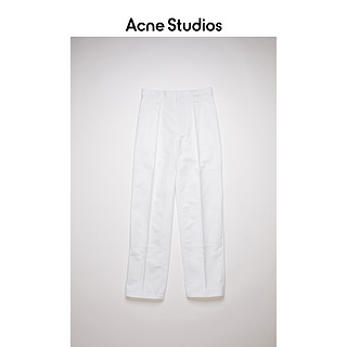 Acne Studios 2021早春新款白色宽松笑脸休闲裤工装裤 CK0030-100