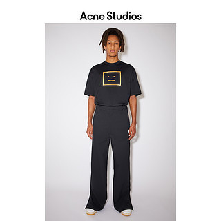 Acne Studios2021早春新款黑色直筒宽松阔腿裤运动长裤CK0028-900