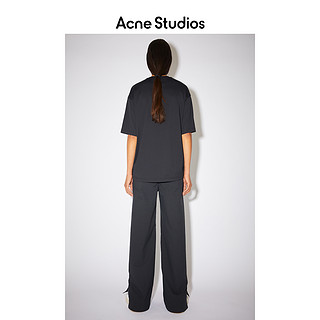 Acne Studios 2021早春新款纯棉笑脸印花短袖黑色T恤 CL0092-900