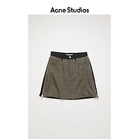 Acne Studios 2020秋冬新款设计感格子拼接半身裙短裙 AF0174-AHB
