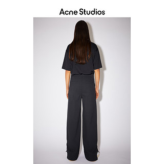 Acne Studios2021早春新款黑色直筒宽松阔腿裤运动长裤CK0028-900