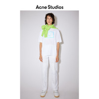 Acne Studios 2021早春新款设计感笑脸印花白色短袖T恤CL0092-183