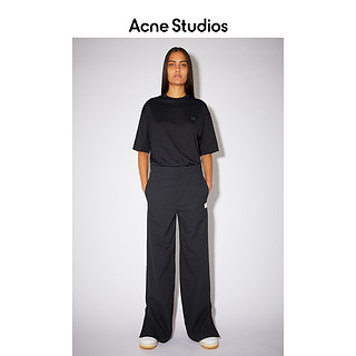 Acne Studios2021早春新款黑色直筒宽松阔腿裤运动长裤CK0028-900