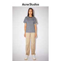 Acne Studios2021早春新款Face休闲百搭条纹笑脸T恤 CL0086-BG3
