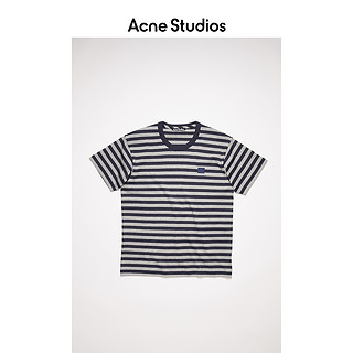 Acne Studios2021早春新款Face休闲百搭条纹笑脸T恤 CL0086-BG3