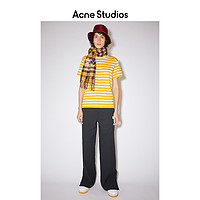 Acne Studios2021早春新款时尚黄色条纹笑脸短袖T恤 CL0086-BIG