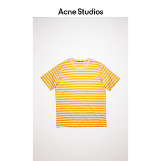 Acne Studios2021早春新款时尚黄色条纹笑脸短袖T恤 CL0086-BIG