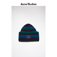 Acne Studios 2021早春新款时尚条纹FACE笑脸毛线帽 C40133-AHJ