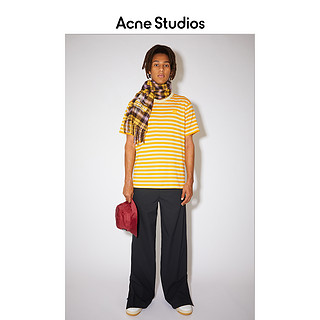Acne Studios2021早春新款时尚黄色条纹笑脸短袖T恤 CL0086-BIG
