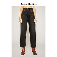 Acne Studios 2021早春新款黑色做旧直筒宽松牛仔裤潮 C00015-900