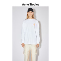 Acne Studios 2021早春新款时尚宽松印花白色长袖T恤 BL0250-183