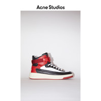 Acne Studios 2021早春新款笑脸皮面高帮休闲运动鞋男 BD0151-AXF