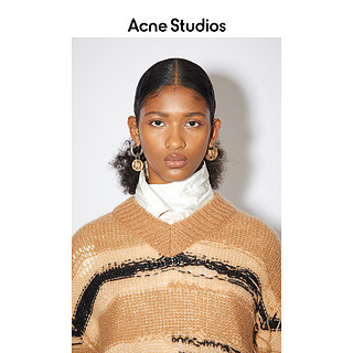 Acne Studios 2021早春新款休闲潮流条纹针织衫v领毛衣A60242-AN2