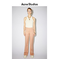 Acne Studios 2021早春新款气质休闲粉色条纹微喇长裤 AK0388-AFV