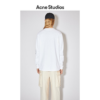 Acne Studios 2021早春新款时尚宽松印花白色长袖T恤 BL0250-183