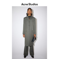 Acne Studios 2021早春新款休闲条纹长款大衣外套女 A90355-AMA