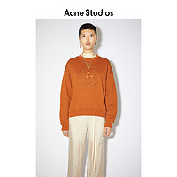 Acne Studios 2021早春新款时尚刺绣圆领纯棉卫衣女潮 AI0081-295