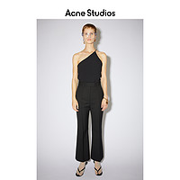 Acne Studios 2021早春新款时尚高腰微喇西装黑色长裤 AK0365-900