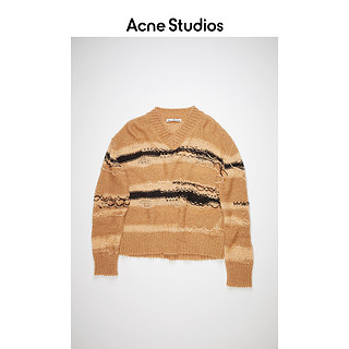 Acne Studios 2021早春新款休闲潮流条纹针织衫v领毛衣A60242-AN2