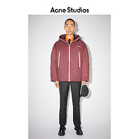 Acne Studios 2020秋冬新款酒红色连帽鸭绒羽绒服外套 B90506-479