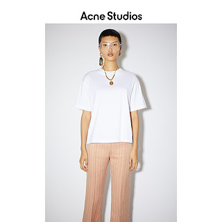 Acne Studios 2021早春新款简约百搭白色短袖纯棉T恤 AL0195-183