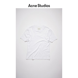 Acne Studios 2021早春新款简约百搭白色短袖纯棉T恤 AL0195-183