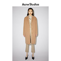 Acne Studios 2021春季新款经典休闲驼色羊毛大衣外套 A90339-AF5